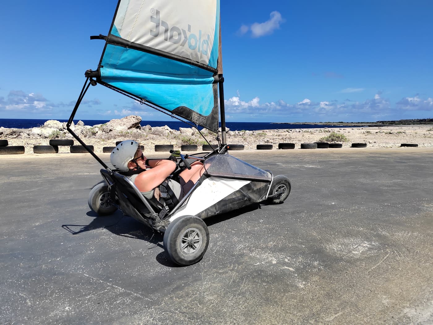 Blokart landsailing action